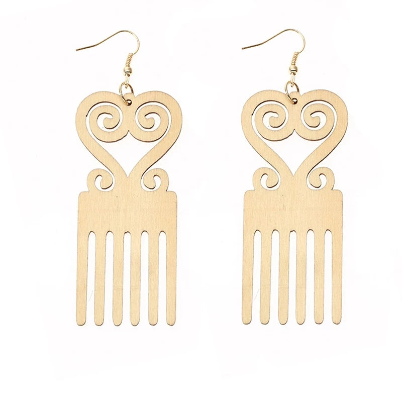 Sankofa Afro Comb - Her Jewel•ry Box