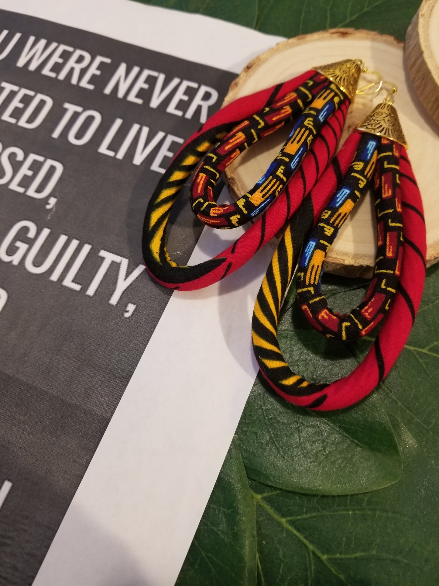 Fabric and Cord Rope Earrings - Her Jewel•ry Box
