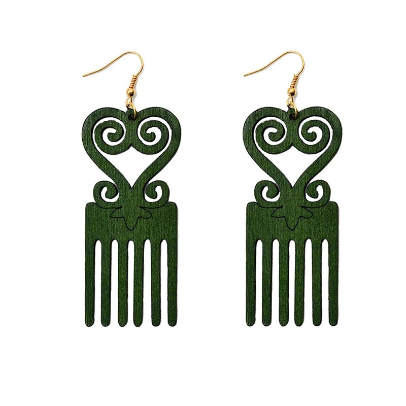 Sankofa Afro Comb - Her Jewel•ry Box