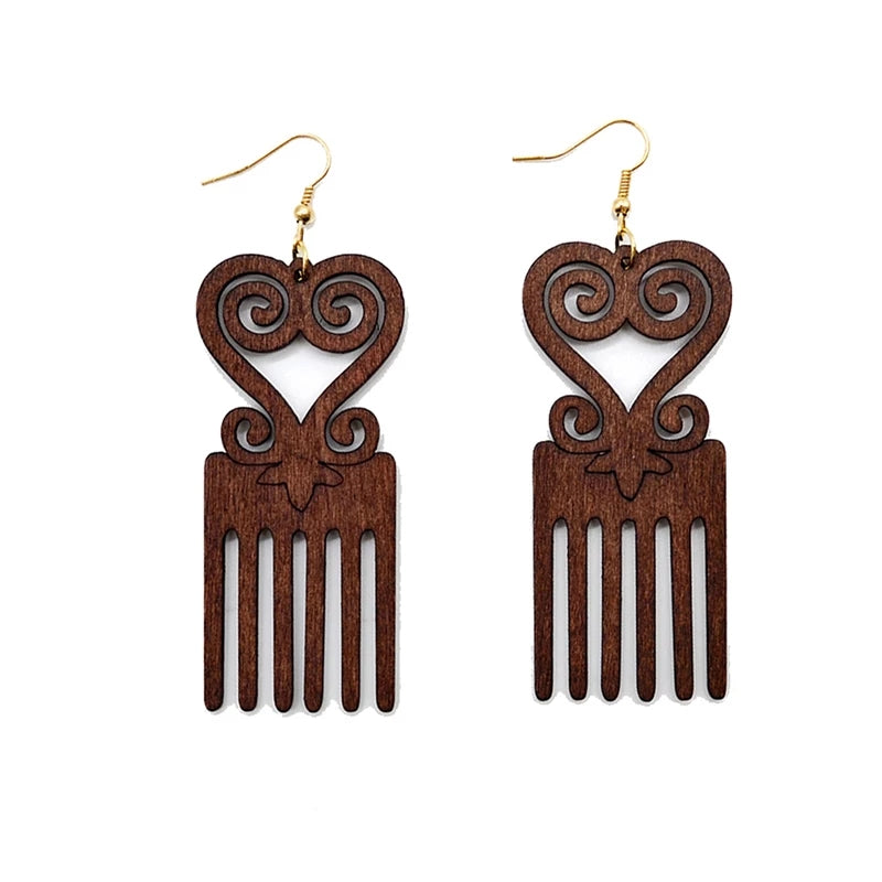 Sankofa Afro Comb - Her Jewel•ry Box