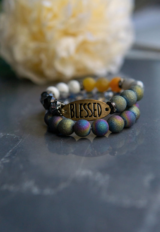 Blessed Mixed Bead Bracelet