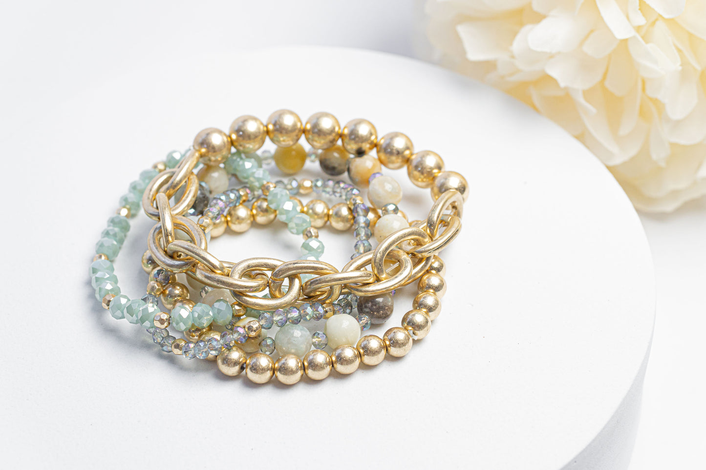 Kelly 5 Piece Stack Bracelet