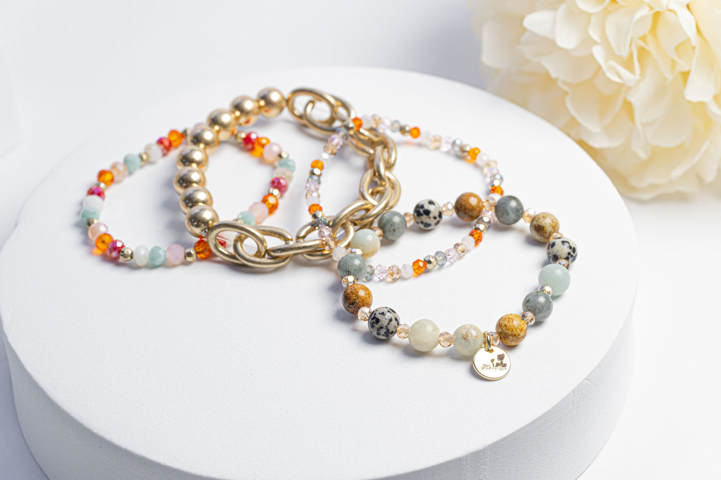 Keisha-Double Stranded Pearl Bracelet