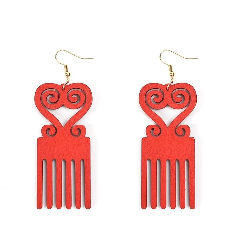 Sankofa Afro Comb - Her Jewel•ry Box