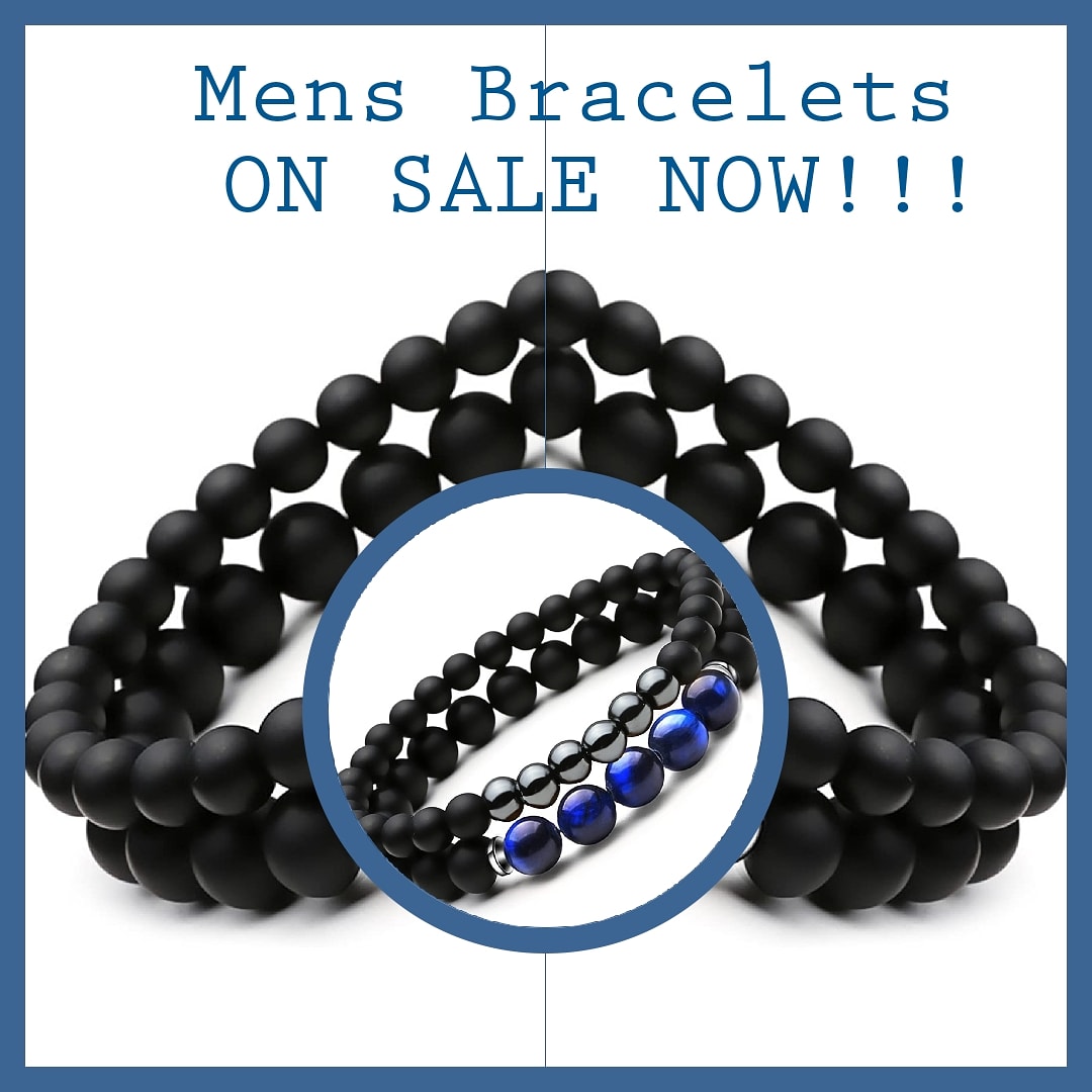 Black & Blue Hematite Set - Her Jewel•ry Box