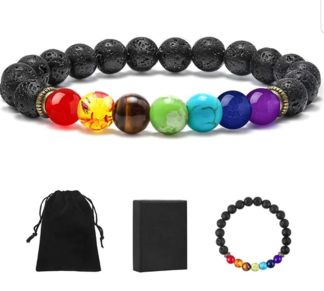Chakra Aromatherapy Bracelet Set - Her Jewel•ry Box