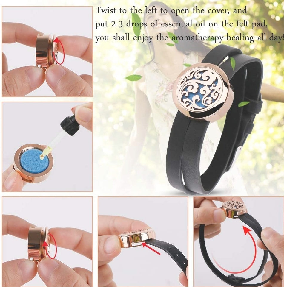 Tree of Life Aromatherapy Essential Oil Diffuser Bracelets - Her Jewel•ry Box
