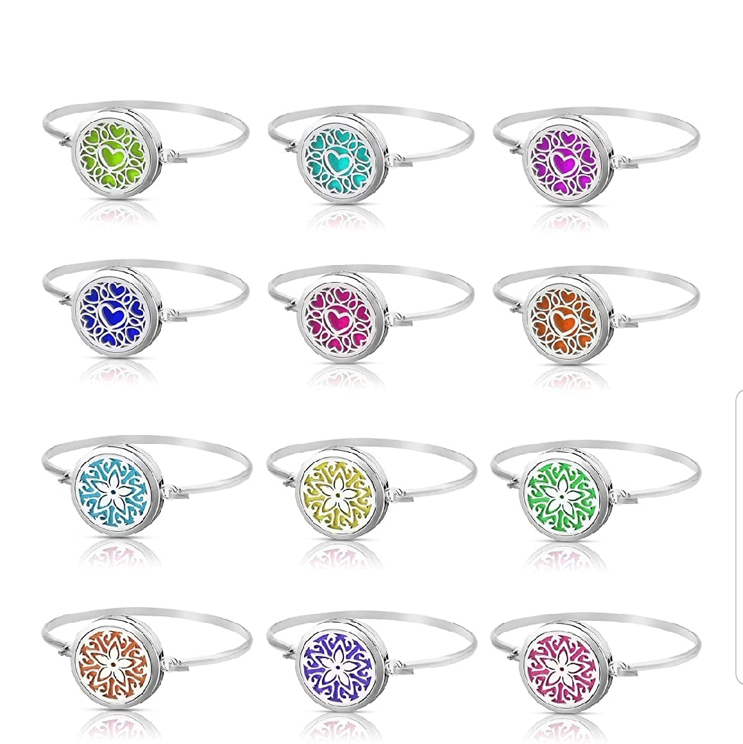 Heart Aromatherapy Diffuser Locket Bracelet - Her Jewel•ry Box