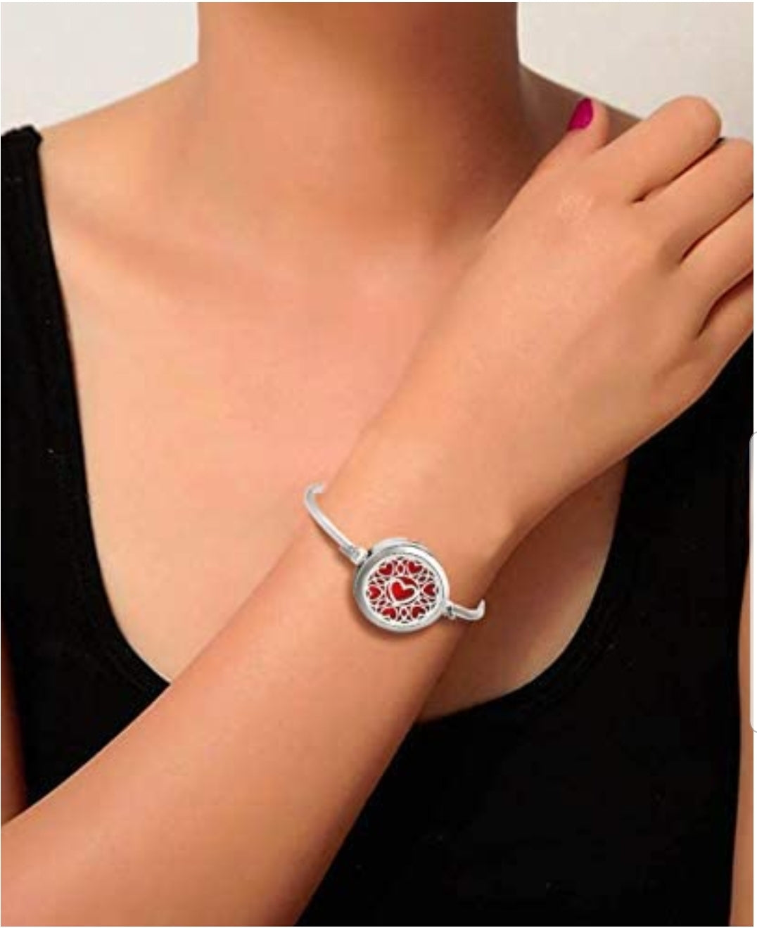 Heart Aromatherapy Diffuser Locket Bracelet - Her Jewel•ry Box