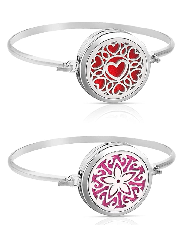 Heart Aromatherapy Diffuser Locket Bracelet - Her Jewel•ry Box