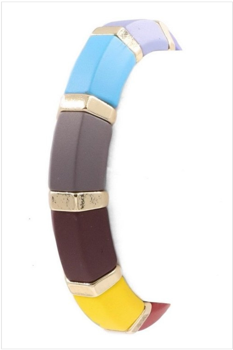Metal Beaded Stretch Bracelet - Her Jewel•ry Box
