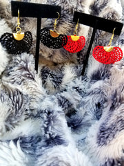 Flirty Velvet Fabric Earrings - Her Jewel•ry Box
