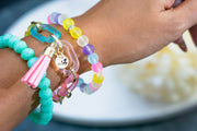 Pastel Michelle Beaded Chain Bracelet Set