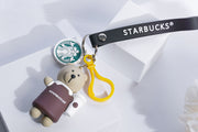 Traditional Green Starbucks Bracelet Set With Matching Key Chain