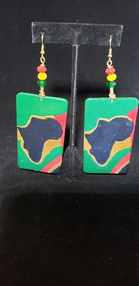 Africa Wood Earrings - Her Jewel•ry Box