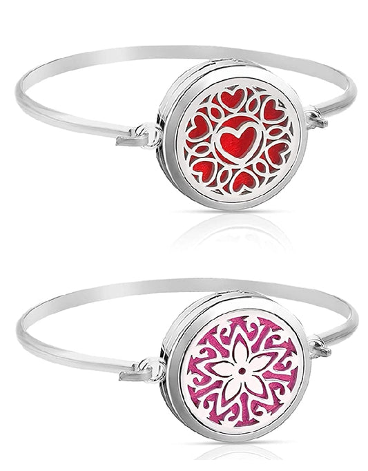 Heart Aromatherapy Diffuser Locket Bracelet - Her Jewel•ry Box