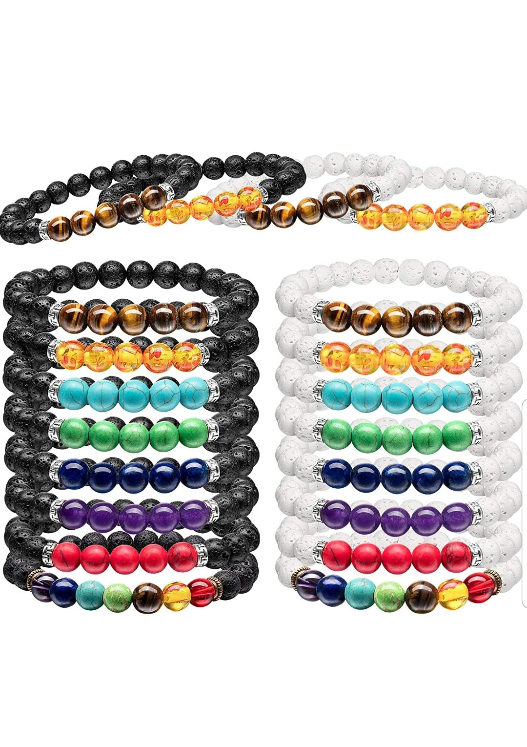 Multi-color Lava Aromatherapy Bracelet - Her Jewel•ry Box