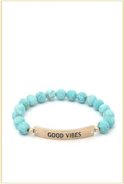 Good Vibes Beaded Bracelet - Her Jewel•ry Box