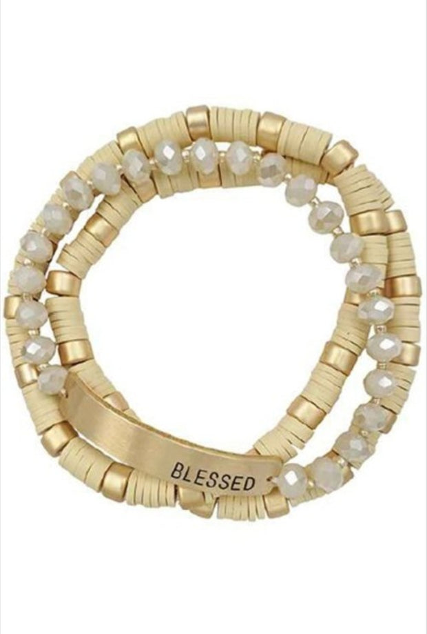 3 Piece Blessed  Bracelet Set - Her Jewel•ry Box