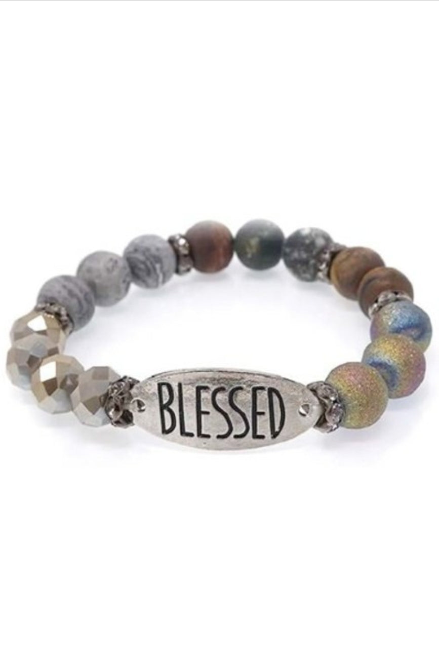 Blessed Mixed Bead Bracelet - Her Jewel•ry Box