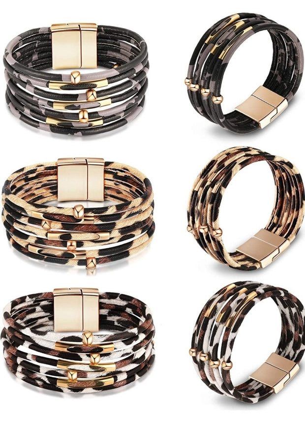 Leopard Cuff Magnetic Bracelet
